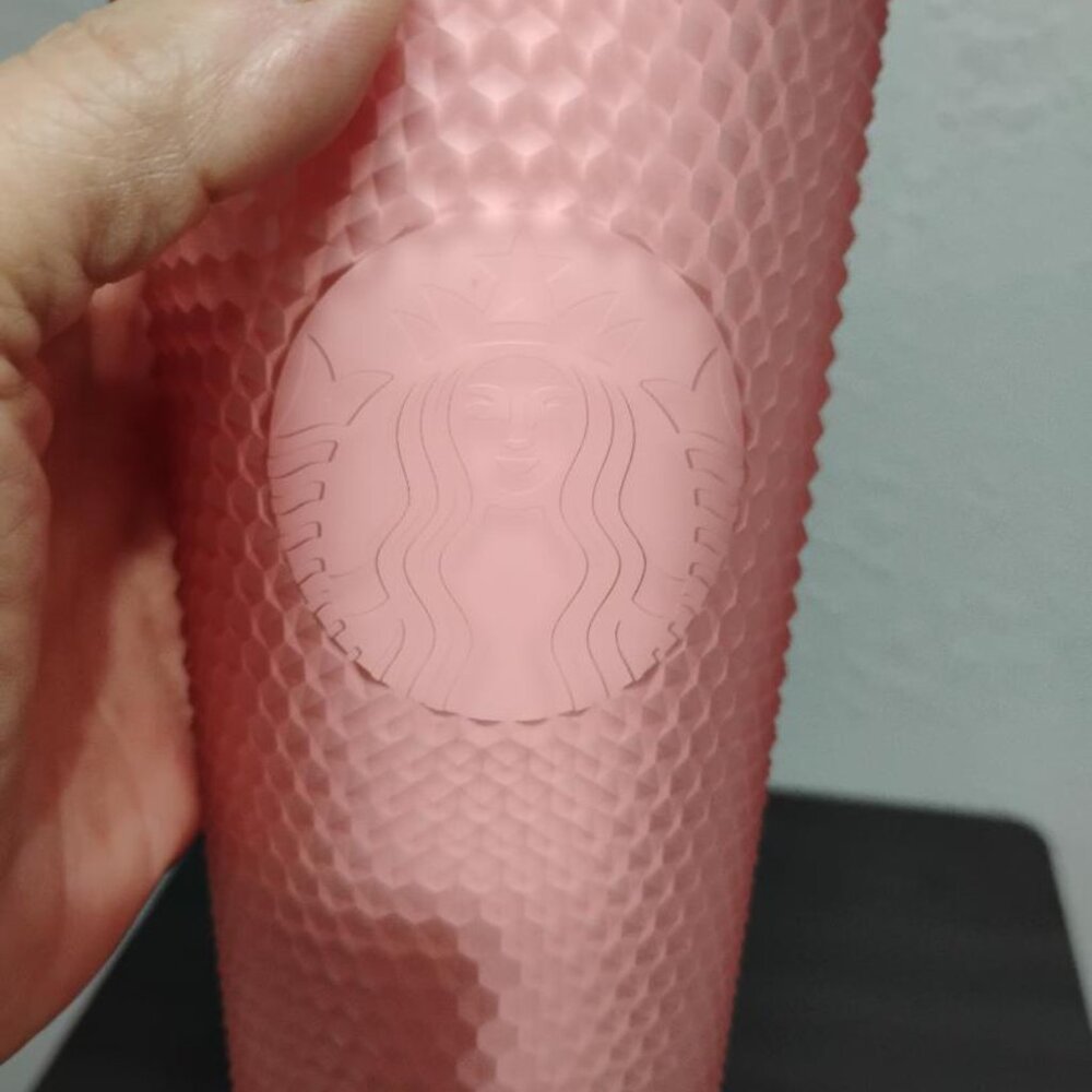Starbucks 2022 Soft Touch Pink Lemonade Jelly Studded 16oz Tumbler New - Picture 2 of 4